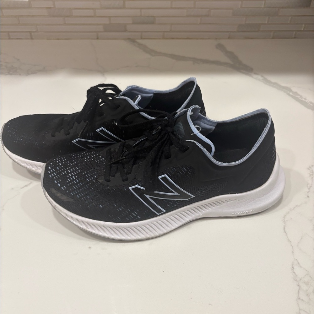 New Balance Black and White Running Shoes
